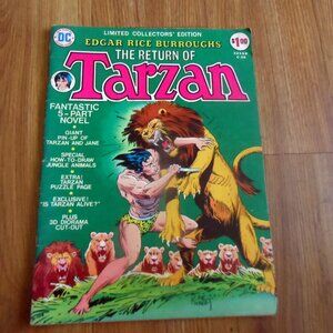 1974 The Return of Tarzan Limited Collectors' Edition Large Comic Book (36cm X 2